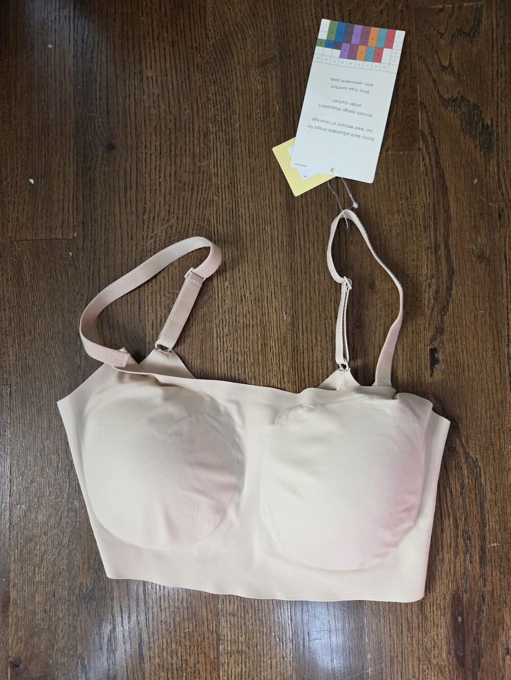 New True & Co Nude Medium Scoop Bralette